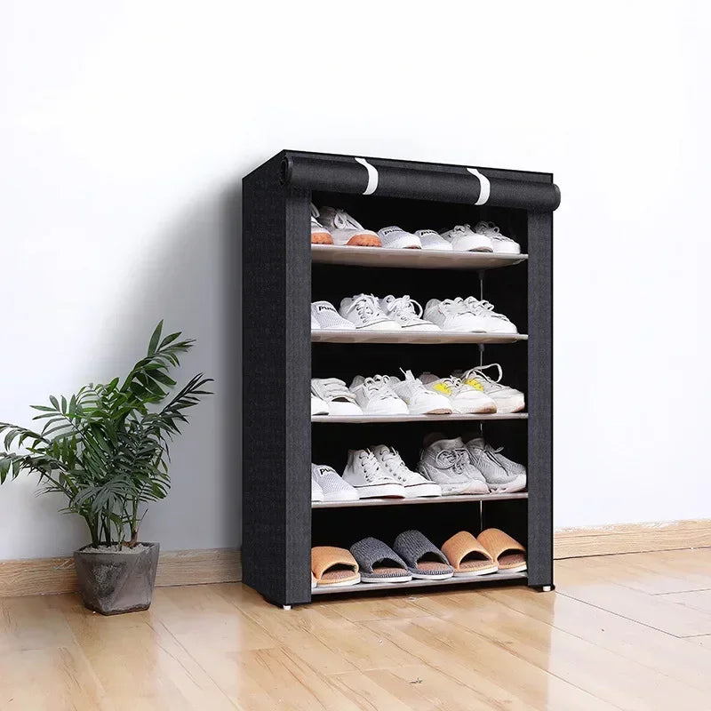 Shoe Rack Organizer Dustproof Shoe Cabinet Multilayer Minimalist Nonwoven Home Furniture Space-saving Cabinets Shoe Shelf