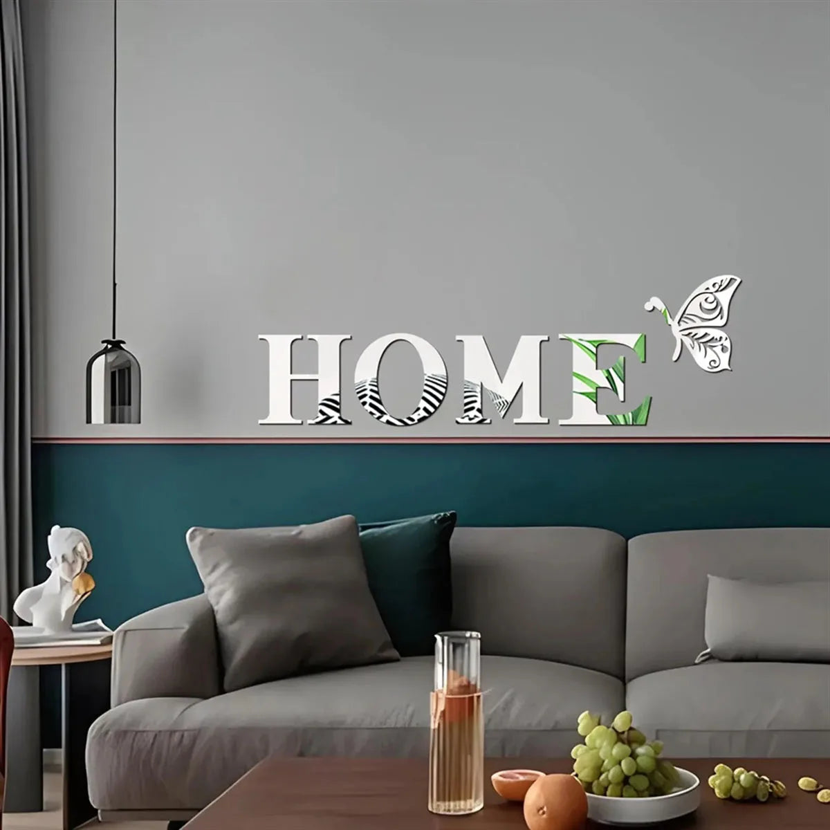 HOME Home Logo 3D Mirror Wall Sticker, Entrance Decoration, Home Decoration