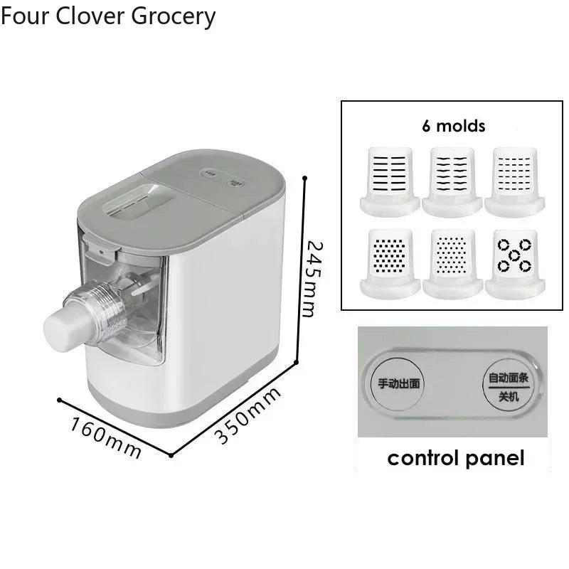 220V/ 110V Electric Automatic Noodle Maker Machine Multifunction Pasta Maker Dough Roller Dumpling Skin Machine Various Shapes