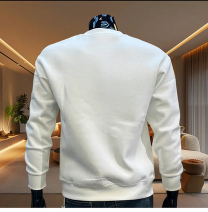 Men's Trendy Graphic Sweatshirt Hoodie Cotton Loose Sweatshirt High Street Harajuku Long Sleeve T-shirt Fashionable Men Clothing