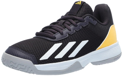 Sneaker de Tennis adidas Court Flash Aurora Noir/Blanc/Étincelle 1.5 US Petit Enfant Unisexe