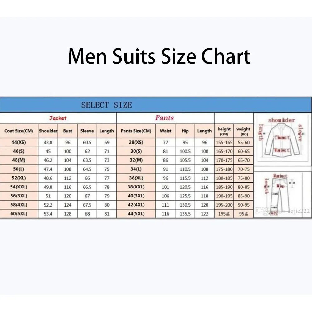 Elegant Purple Men's Suits Foraml Wedding Groom Outfits 3 Piece Jacket Pants Vest Male Clothing Full Sets Luxury Blazer Terno