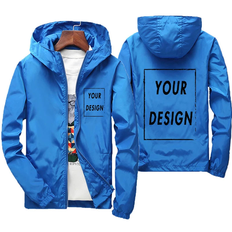 Custom Brand Logo Autumn Jacket Men Waterproof Warm Windbreaker Casual Clothing Big Size 6Xl Men Green Black Red Jacket Outdoor