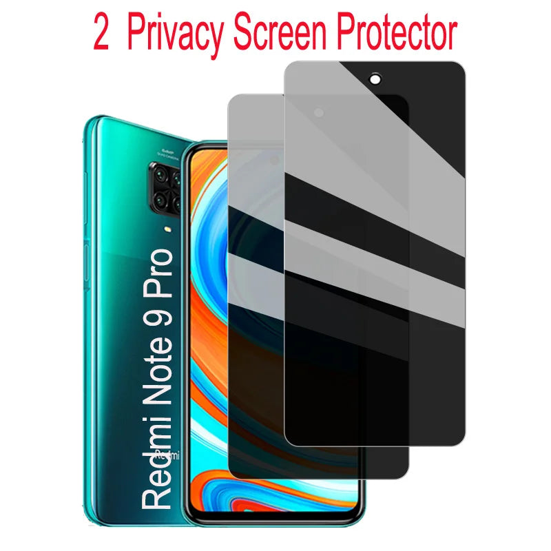 Privacy Glass For Xiaomi Redmi Note 9 Pro Privacy Screen Protector For Redmi Note 9 Pro pelicula privacy Redmi Note 9 10 11 Pro Anti Peeping Film Redmi Note 12 Pro 5G accessories