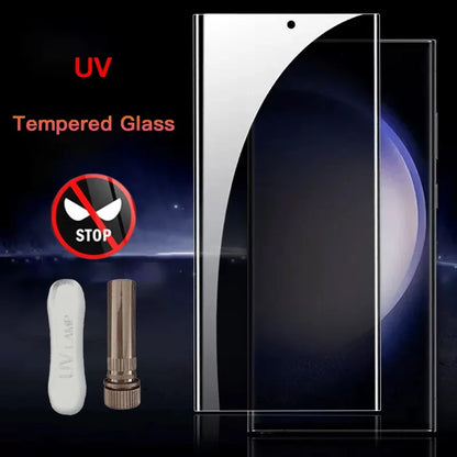 1-3PCS Anti-Spy UV Tempered Glass For Samsung Galaxy S24 S23 S22 S21 Ultra With Tool For S24Ultra Privacy Screen Protector