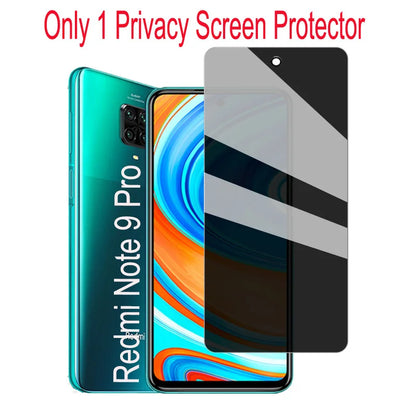 Privacy Glass For Xiaomi Redmi Note 9 Pro Privacy Screen Protector For Redmi Note 9 Pro pelicula privacy Redmi Note 9 10 11 Pro Anti Peeping Film Redmi Note 12 Pro 5G accessories