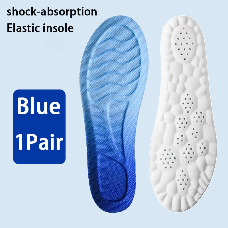 4D Massage Insole Soft comforts breathable insoles elastic shock-absorbing sole men sneakers Outdoor sports running insoles1Pair