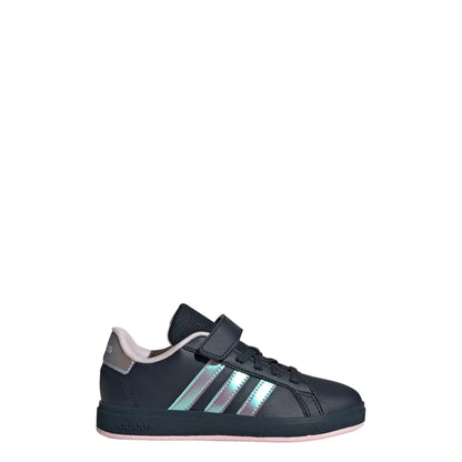 adidas Grand Court 2.0 Sneakers pour Petits Enfants (Unisex) Aurora Ink/Iridescent/Clear Pink, Taille US 2.5